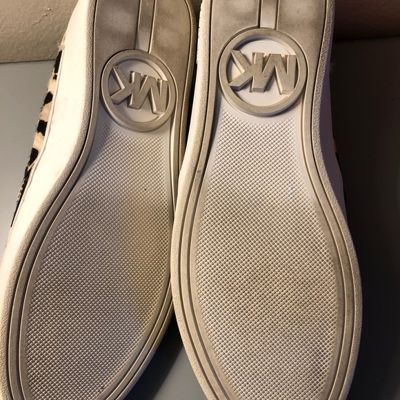 Michael Kors slip on runner. Pony hair animal. Size 5 1/2 ladies. Worn once. - Picture 3 of 5